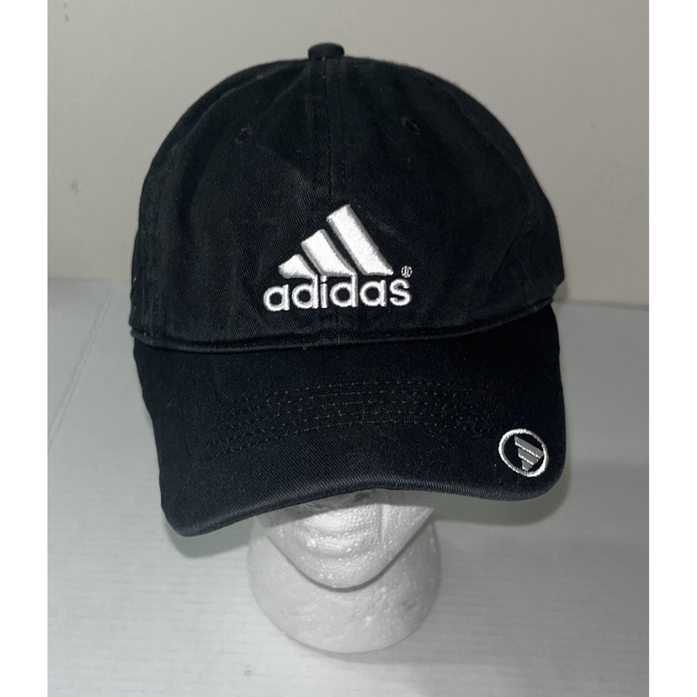 Adidas Baseball Cap Kids OS Black White Logo Sports Gym